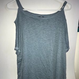 shoulderless tank/tee
